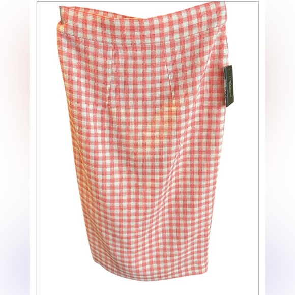 NWT TOMMY HILFIGER GINGHAM MIDI PENCIL SKIRT SIZE 4 - Picture 2 of 11